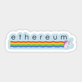 Ethereum unicorn Sticker